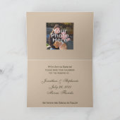 Faire-part Fleur de crème et de cerise Enregistrer la date (Intérieur)