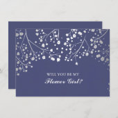 Faire-Part Fleur de Mariage Respiration de Bébé Na (Devant / Derrière)