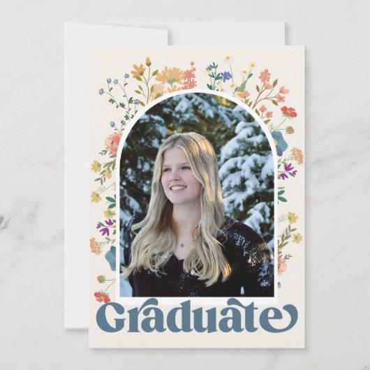 Faire-part fleur sauvage (Devant)