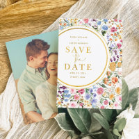 Fleurs de jardin colorées Mariage Enregistrer la d