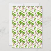 Faire-part Fleurs et Flamants Tropicaux (Dos)