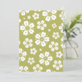 Faire-part Fleurs Motif 1 (Debout devant)