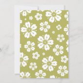 Faire-part Fleurs Motif 1 (Dos)