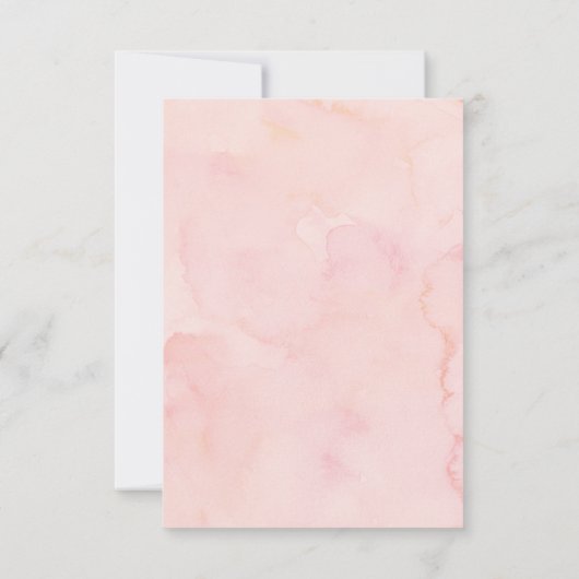 Faire-part Fleurs rougissantes en remplacement de Faveurs Pla (Dos)