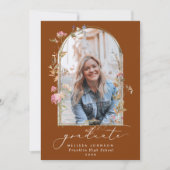 Faire-part Fleurs sauvages Arche Tomette Photo Remise de dipl (Devant)