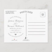 Faire-part floral aquarelle roses de printemps (Dos)