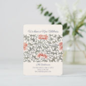 Faire-part  Floral Asian William Morris style CC1289 Moving (Debout devant)