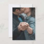 Faire-part Floral Botanique Moderne Lily Enregistrer La Date  (Dos)