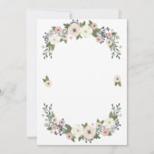 Faire-part floral botanique romantique de mise en (Dos)