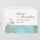 Faire-Part Floral de Mariage (Dos)