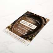 Faire-part floral de mariage rustique en forme de  (Rotation)