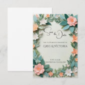 Faire-part floral de mise en garde (Devant / Derrière)