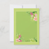 Faire-part floral de réservation de date (Dos)