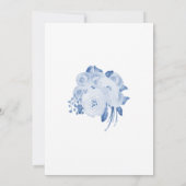 Faire-part Floral Dusty Blue Nouvelle adresse Moving (Dos)