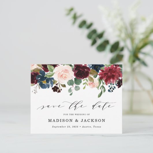 Faire-Part Floral Enchanté (Debout devant)