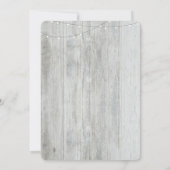 Faire-part Floral Mason Jar Rustique Nouveau-né Photo Naissan (Dos)