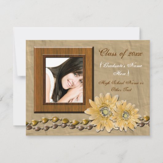 Faire-part floral mignon fait sur commande (Devant)