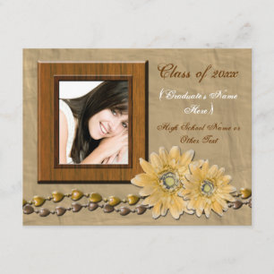 Faire-part floral mignon fait sur commande