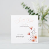 Faire-Part Floral Minimaliste Professionnel (Debout devant)
