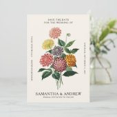 Faire-Part Floral Vintage (Debout devant)