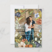 Faire-part Flore d'agrumes fin été | Mariage botanique RSVP (Dos)