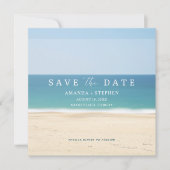 Faire-part Florida Beach Photo Wedding Enregistrer La Date (Devant)