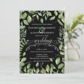 Faire-part Foliage simple/Mariage (Debout devant)