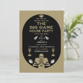 Faire-part Football Big Game TV Watch Party (Debout devant)