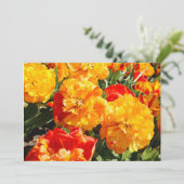 Faire-part Forêt de fleurs de feu (Debout devant)