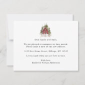 Faire-part Forêt d'hiver Nous avons changé d'adresse (Dos)