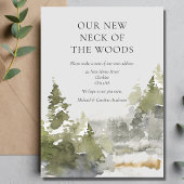 Faire-part Forêt Nouveau cou de la forêt Changement d'adresse