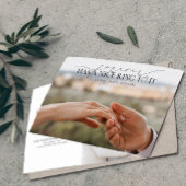 Faire-part Forever a une belle bague Elegant 2 Fiançailles ph