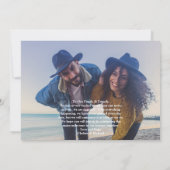 Faire-part Forever Has a Nice Ring to It 2 Photo Fiançailles (Dos)