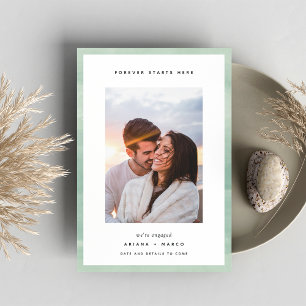 Faire-part Forever Starts Here   Engagement photo
