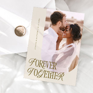 Faire-part Forever Together Vintage Elegance Cream Mariage