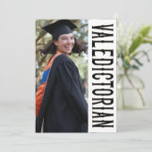 FAIRE-PART FORMEL VALEDICTORIAN (Debout devant)