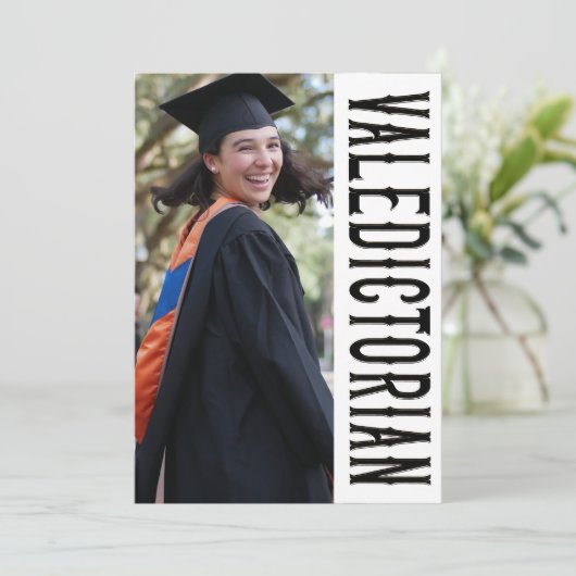 FAIRE-PART FORMEL VALEDICTORIAN (Debout devant)