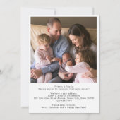 Faire-part Foyers de Noël Cheminée Photo Holiday Moving (Dos)