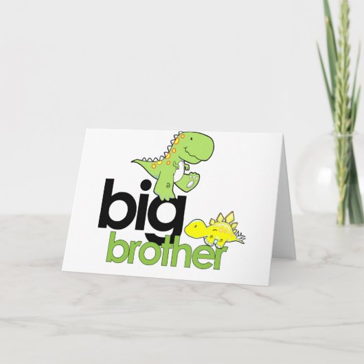 Faire-part frère de dinosaures (Devant)
