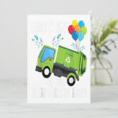 Faire-part Frère De L'Anniversaire Garbage Truck Cadeau (Debout devant)