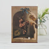 Faire-part FRUITS DE SAISON - PROSPÉRITÉ, jaune vert marron (Debout devant)