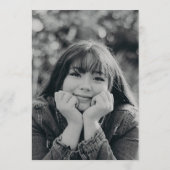 Faire-part Full Bleed Modern 2 Photo Graduation Announcement (Dos)