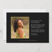 Faire-part Fun Confetti ÉDITABLE COULEUR Graduation Invitatio (Dos)