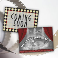 Fun Vintage Movie Marquee Baby Ultrasound Photo