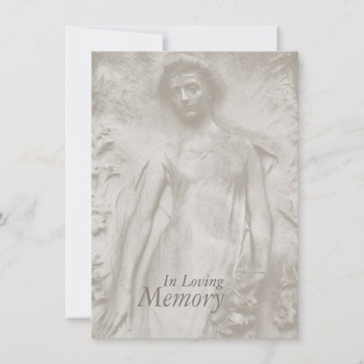 Faire-part funèbre dans la mémoire affectueuse (Devant)