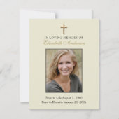 Faire-part Funérailles catholiques Marie Jésus Prière religie (Devant)