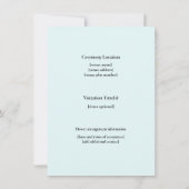 Faire-part Funérailles Florales en verre (Dos)