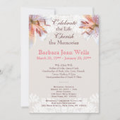 Faire-part funéraire du service commémoratif de Ti (Devant)