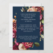 Faire-part funéraire floral de la Marine 011124H (Dos)