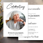 Faire-part funéraire, Service commémoratif Photo